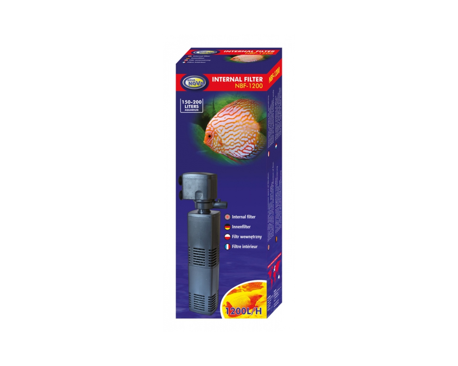 Aqua Nova binnenfilter NBF-1200 in de verpakking