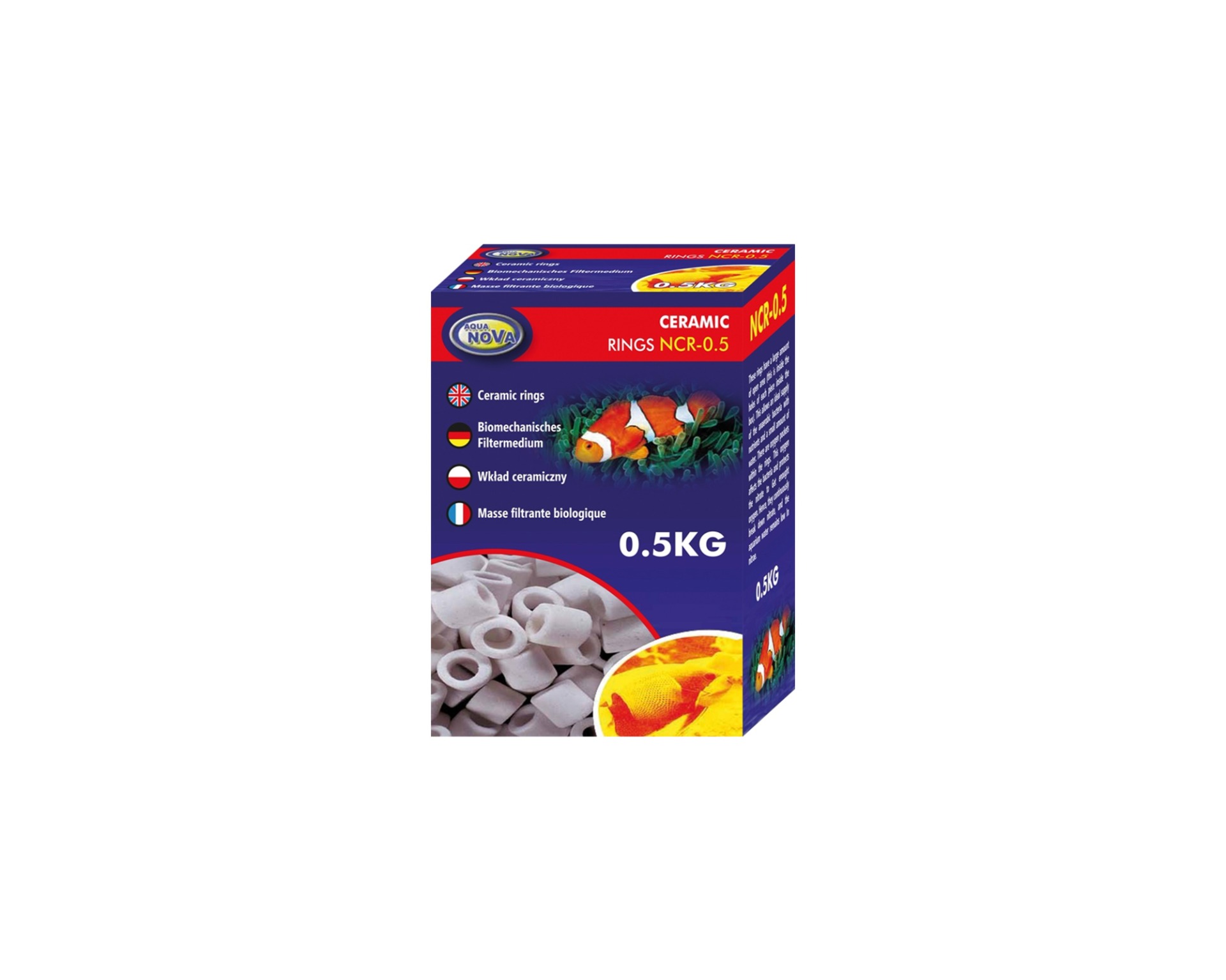 Aqua Nova keramische ringen filtermateriaal 0,5 kg