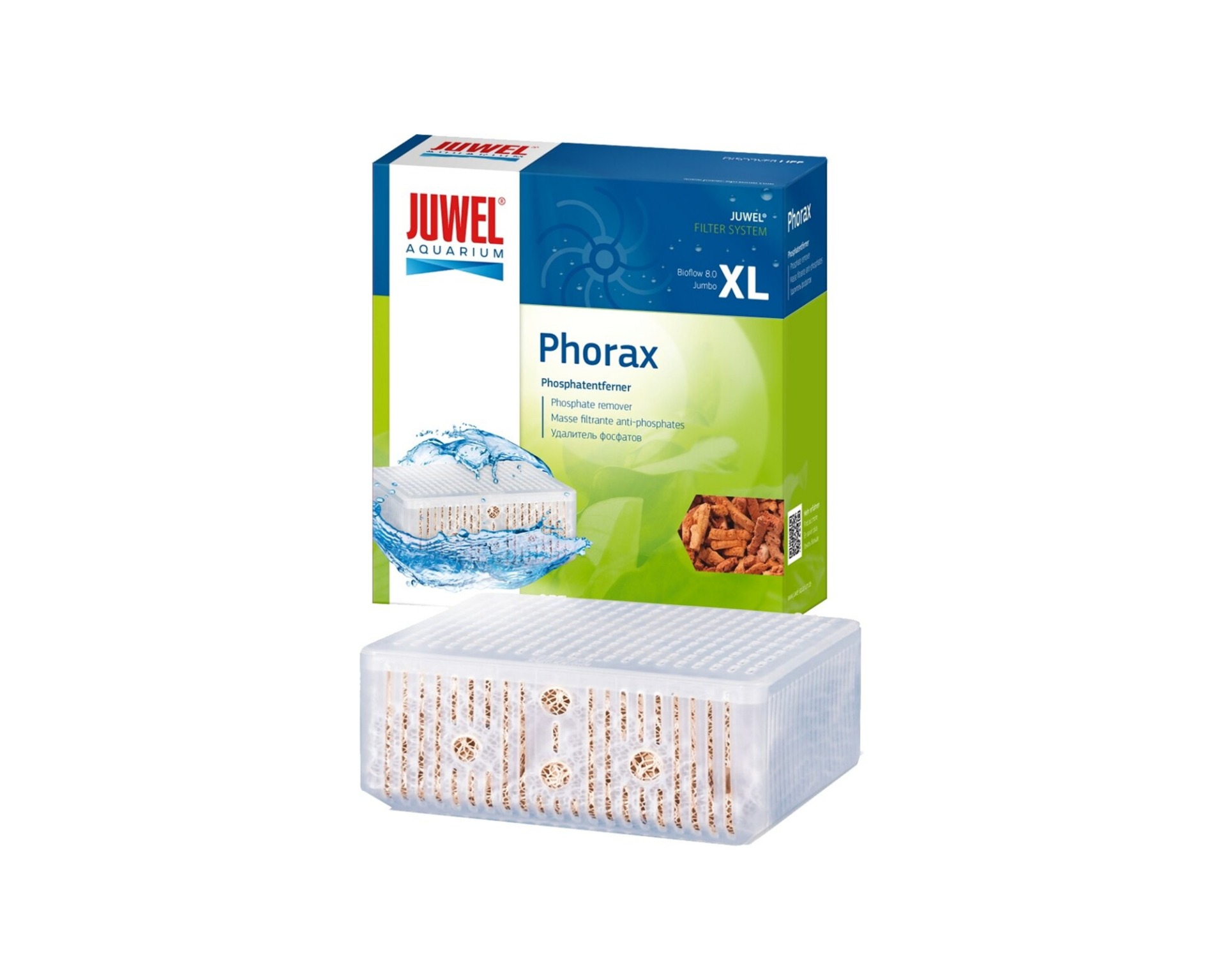 Juwel Phorax Bioflow XL, fosfaatverwijderaar in de verpakking