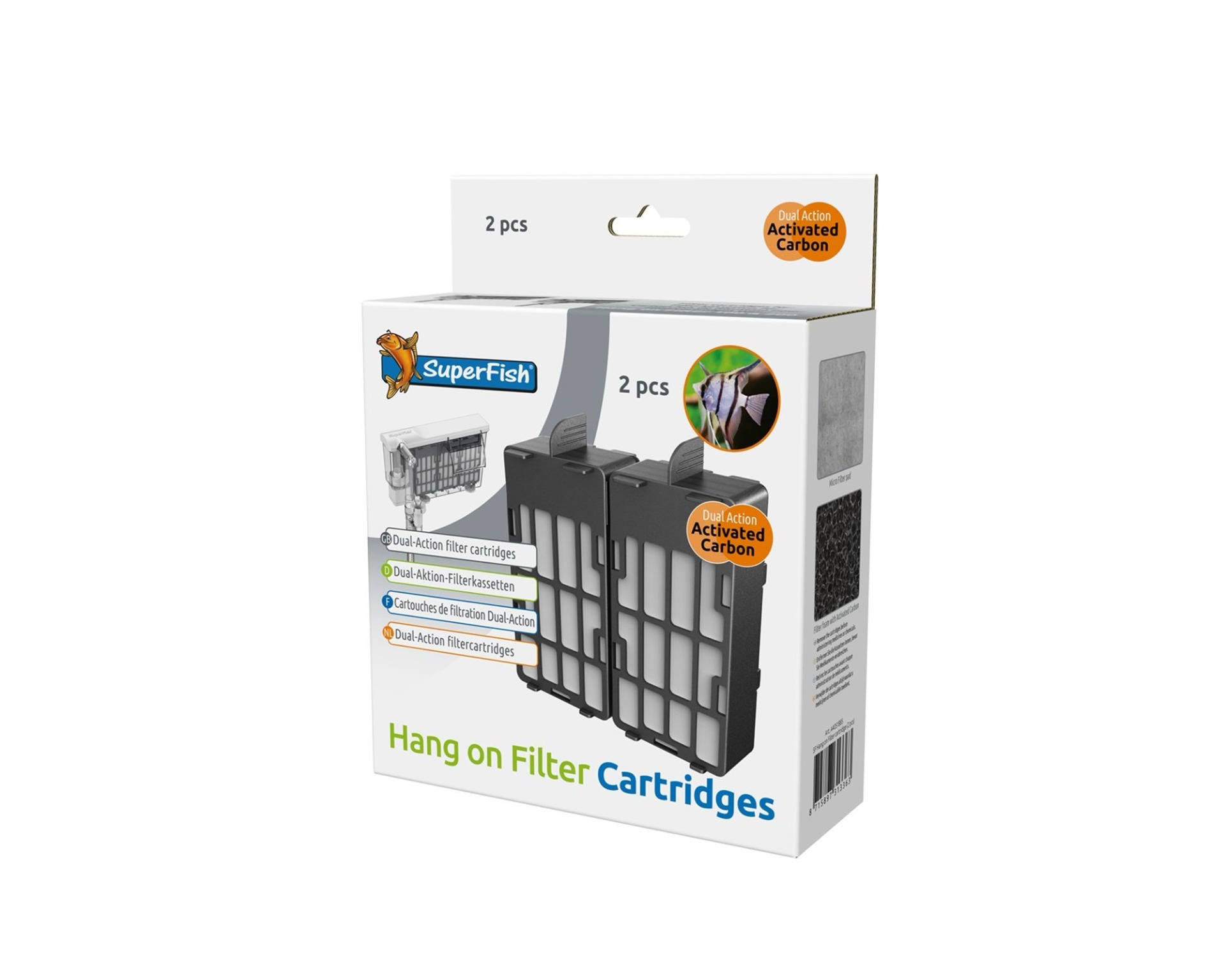 Superfish Hang On Filter Cartridge 2 Stuks, in de verpakking