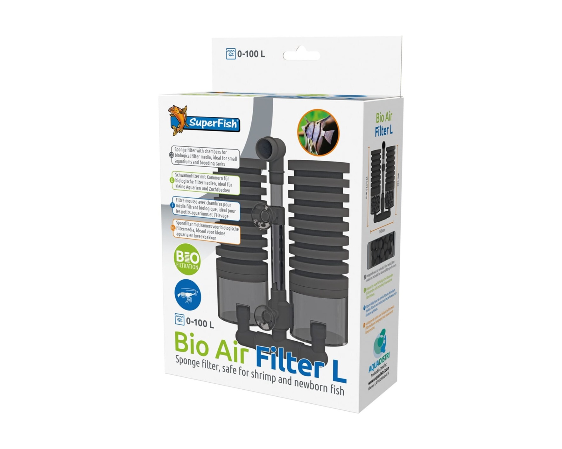 Superfish Bio Air Filter L, in de verpakking