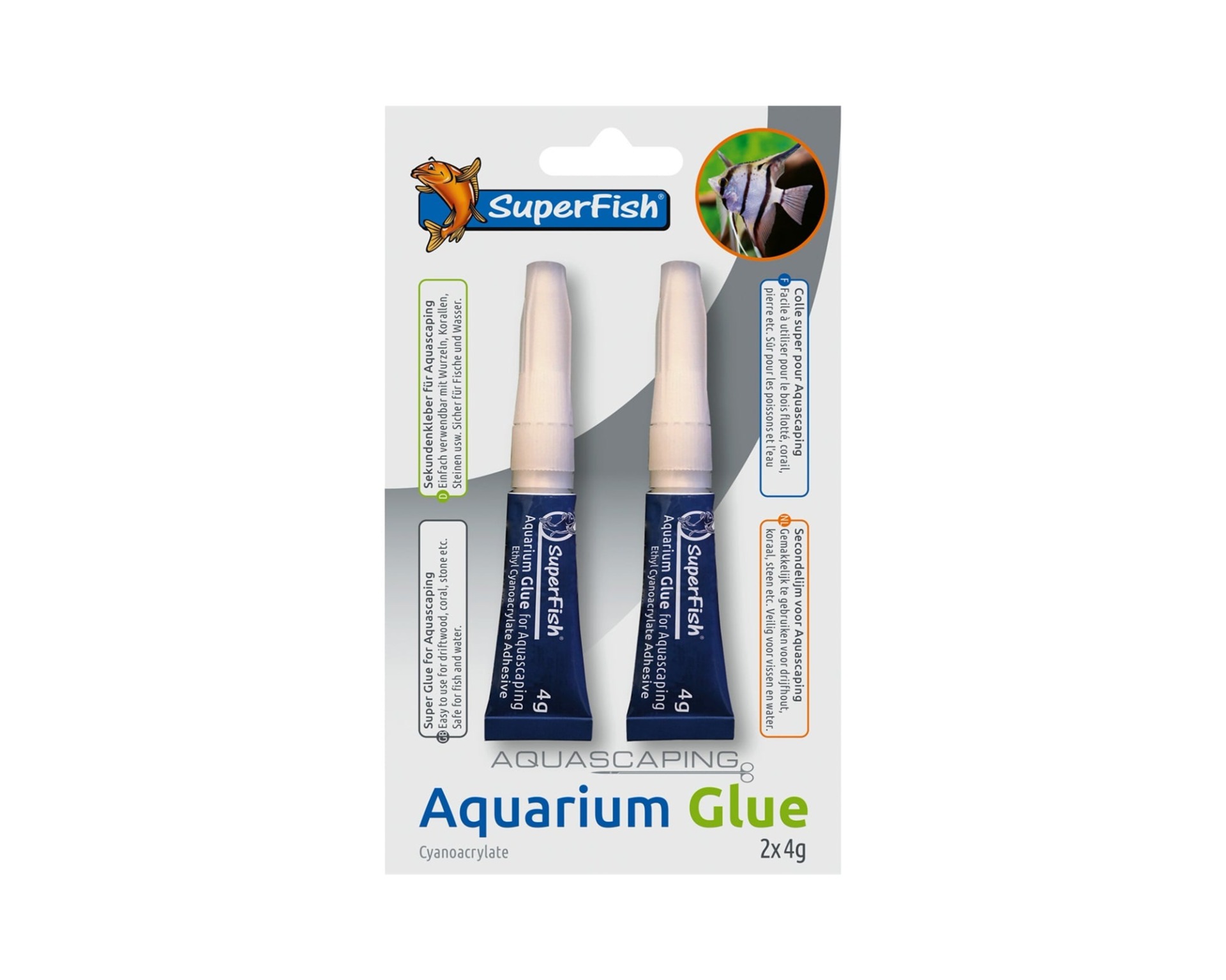 Superfish Aquariumlijm Blister 2 Stuks, in de verpakking
